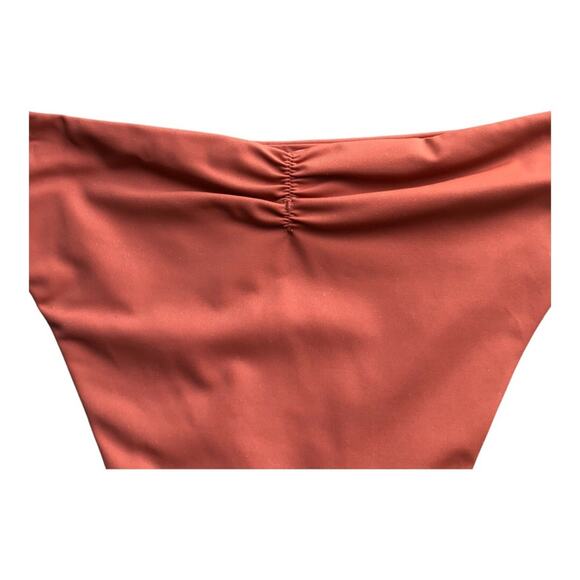 Andie NWT The Symi Sustainable High Leg Cut Low Rise Bikini Bottom Cedar Large - Picture 6 of 13